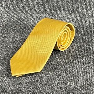 NAUTICA Men”s Yellow 100% Silk Necktie